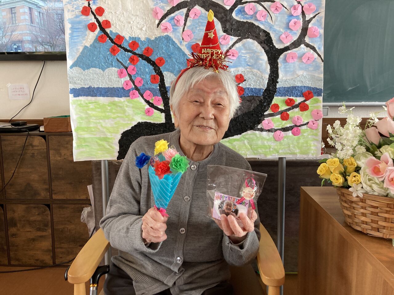 祝101歳おめでとうございます！（すこやか自立学園木場校）
