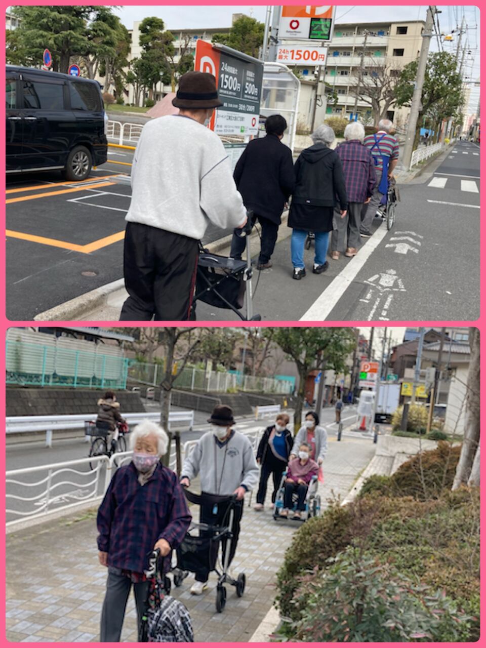 今日も歩行訓練♪（すこやかホーム大島）