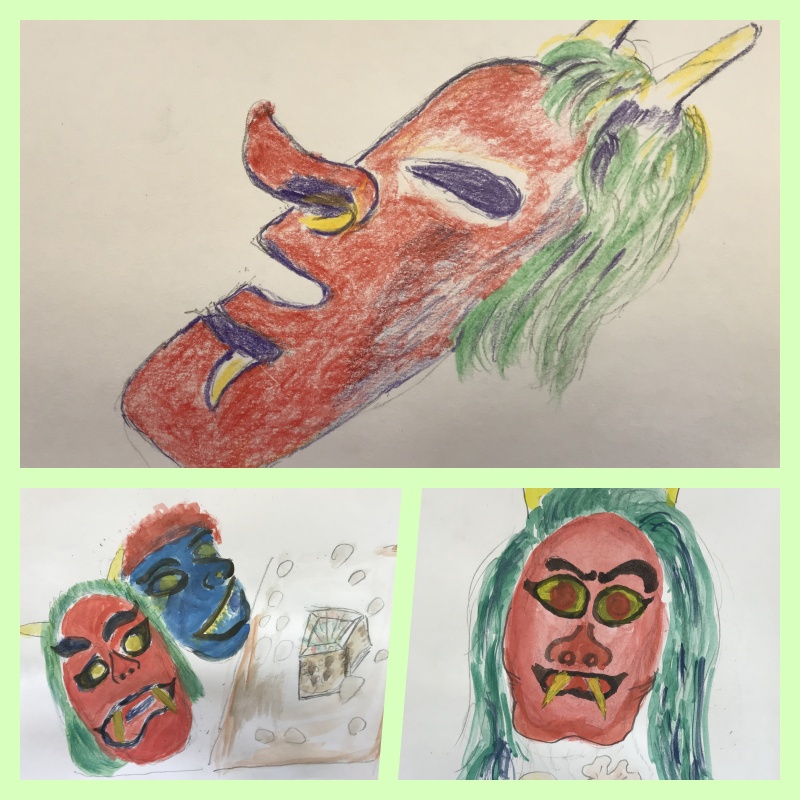 今日は絵画教室（すこやか自立学園木場校）